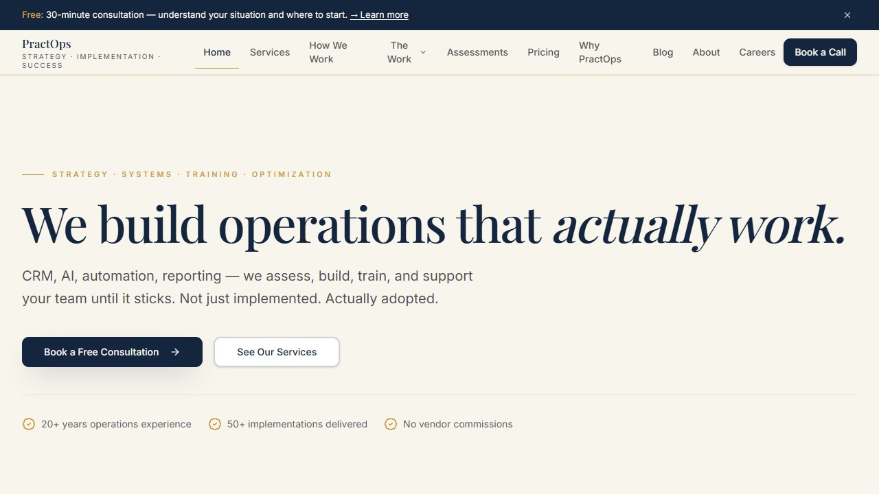 PractOps — AI, Automation & CRM Advisory